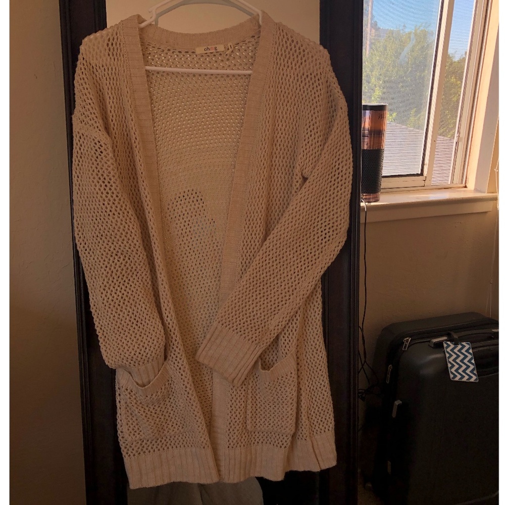 Net design cardigan
